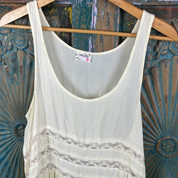 ❌SOLD❌Free People lace layering tunic top - Picture 2 of 4